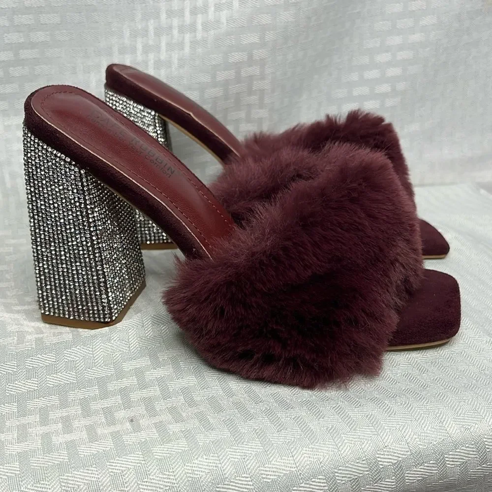 Cape Robbin Rhinestone Mules - Picture 1 of 5